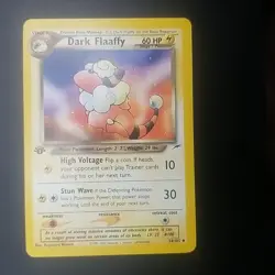 Dark Flaaffy 34/105 - 1ST EDITION - Neo Destiny - VINTAGE WotC Pokemon CARD - LP - Image 1