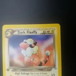 Dark Flaaffy 34/105 - 1ST EDITION - Neo Destiny - VINTAGE WotC Pokemon CARD - LP - Image 2