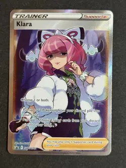 Klara SWSH302 Full Art Trainer Black Star Promo Pokemon TCG NM/Near Mint - Image 1