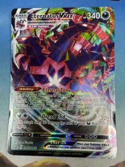 Eternatus VMAX SWSH045 Black Star Promo Full Art Ultra Rare Pokemon Card - Image 1