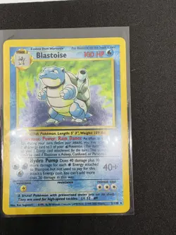 Pokemon TCG Blastoise #2/130 Base Set 2 Holo Rare Card LP Great Condition - Image 5