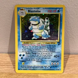 Blastoise 2/130 Holo Rare Base Set 2 Pokemon Card LP WOTC - Image 1