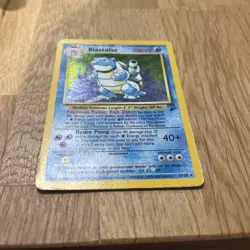 Blastoise 2/130 Holo Rare Base Set 2 Pokemon Card LP WOTC - Image 3
