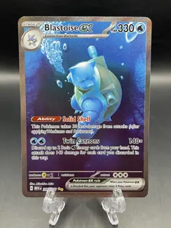 Pokemon TCG Blastoise EX Special Illustration Rare Scarlet Violet 151 200/165 NM - Image 1