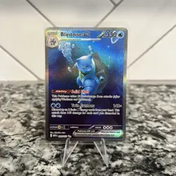 Pokemon Scarlet & Violet 151 TCG Blastoise EX 200/165 Sir Special Illustration - Image 1