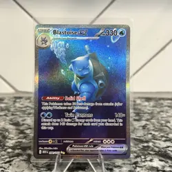 Pokemon Scarlet & Violet 151 TCG Blastoise EX 200/165 Sir Special Illustration - Image 4