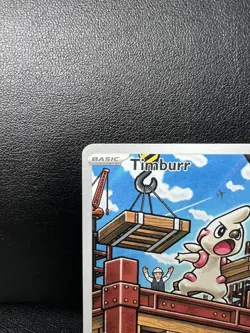 Timburr Black Bolt 125/86 Illustration Rare Holo Card Pokemon TCG Pack Fresh - Image 3