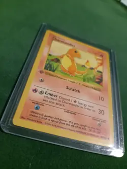 1999 1st edition Charmander 046/102 Base Set (Shadowless) Pokemon TCG LP Card - Image 3