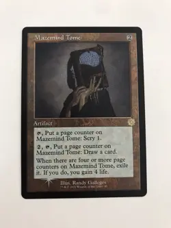 Mazemind Tome Foil Retro Frame MTG Magic the Gathering Card NM Near Mint BRO - Image 1