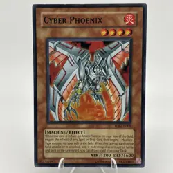 Yugioh Cyber Phoenix EOJ-EN009 Super Rare NM TCG Machine Effect Monster Card - Image 1