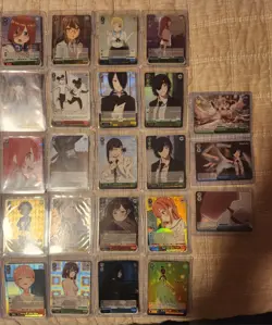 Weiss Schwarz 72 SR & RRR Card Lot Mixed Sets - Image 2