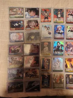 Weiss Schwarz 72 SR & RRR Card Lot Mixed Sets - Image 5