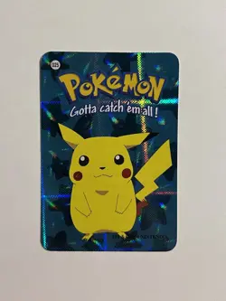 Pikachu #025 - Vintage Vending Machine Prism Sticker 2000 - Pokemon Card - Image 1