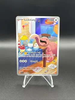 Lickitung 180/162 SV05: Temporal Forces Holo Illustration Rare NM Pokemon Card - Image 1
