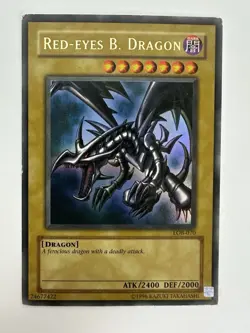 Yu-Gi-Oh! Red-Eyes Black Dragon LOB-070 Trading Card - Image 1