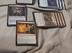mtg card lot bulk red / white forgotten realms including rare and foil cards. - Image 2