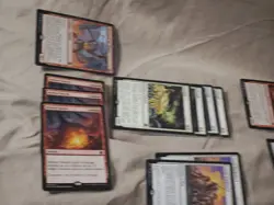 mtg card lot bulk red / white forgotten realms including rare and foil cards. - Image 4