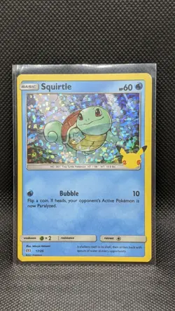 Squirtle Holo (17/25) 2021 McDonalds 25th Anniversary Happy Meal Pokemon Card - Image 1