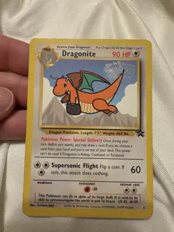 Pokemon TCG Dragonite #5 Black Star Promo WB the First Movie Stamped Card - Image 1