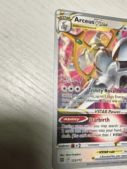 Pokemon TCG Arceus VSTAR 123/172 SWSH Brilliant Stars Ultra Rare Card - Image 2