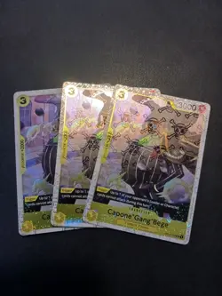 X3 One Piece Card Game TCG PRB01 Capone "Gang" Bege OP04-100 Jolly Roger M/NM - Image 1