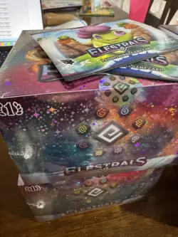 2x ELESTRALS TCG 1ST EDITION BOOSTER BOX FACTORY SEALED plus 2 box topper cards - Image 1