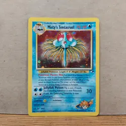 Pokemon TCG Misty's Tentacruel Gym Heroes 10/132 Holo Unlimited Holo Rare card - Image 1