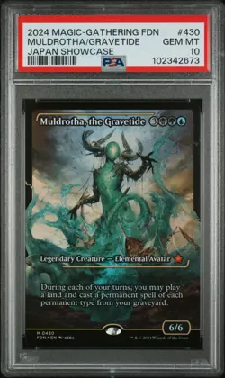 Muldrotha, the Gravetide - #430 - Showcase Foil - Mythic - Foundations - PSA 10 - Image 2