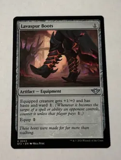 MTG Lavaspur Boots - Outlaws of Thunder Junction LP - Image 1