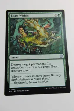 MTG Beast Within x1- -Bloomburrow Commander-Near Mint - Image 1