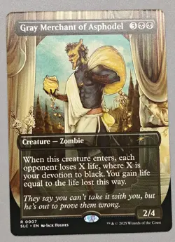 MTG Secret Lair Encyclopedia of Magic 0007 Gray Merchant of Asphodel (NON-FOIL) - Image 1