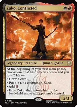 Zuko, Conflicted NM Avatar: The Last Airbender MTG Magic the Gathering Gold Eng - Image 1