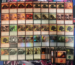 MTG - GRUUL INFECT DECK - KOTH FIRE OF RESISTANCE, GLISTENER ELF, FERROMANCER ~ - Image 1