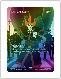 1x Warstorm Surge, Borderless Art Foil, Magic the Gathering, MTG NM - Image 1