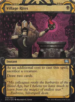 Village Rites Strixhaven Uncommon Foil #35 NM MTG - Image 1