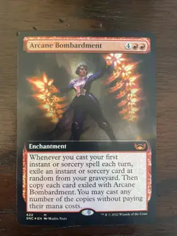 Arcane Bombardment (Extended Art) Streets of New Capenna Foil - Image 1