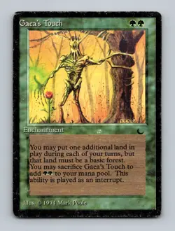 Gaea's Touch The Dark Non-Foil MTG HP - Image 1