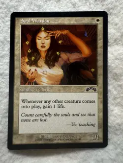 MTG - Soul Warden - LP - Exodus #21 - Common - English - Regular - Image 1