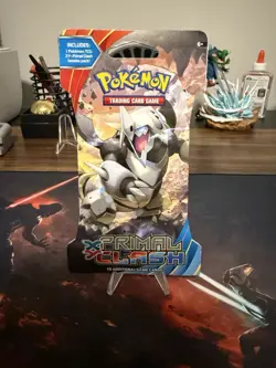 Pokemon 2015 XY Primal Clash Sleeved Booster Pack (Aggron Art) Factory Sealed - Image 1