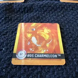 Charmander & Charmeleon #7 Pokemon Artbox Action Flipz 1999 Holo NM/LP Pokemon - Image 2