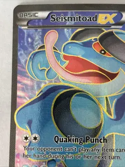 Pokemon TCG Seismitoad EX 106/111 Full Art Holo XY Furious Fists - Image 2