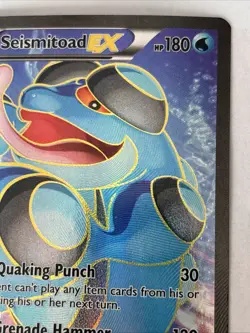 Pokemon TCG Seismitoad EX 106/111 Full Art Holo XY Furious Fists - Image 3