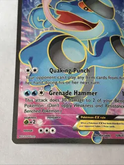 Pokemon TCG Seismitoad EX 106/111 Full Art Holo XY Furious Fists - Image 5