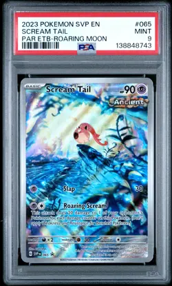 PSA 9 Scream Tail 065 Pokemon Paradox Rift ETB Promo Roaring Moon 2023 MINT - Image 1