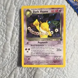 Pokemon TCG 1st edition Dark Hypno Holo Rare Unlimited 9/82 Team Rocket 2000 - Image 1