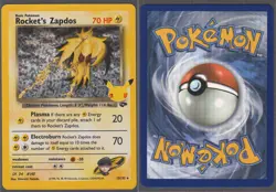 Rocket's Zapdos 15/132 holo Celebrations: Classic Collection Pokemon NM - Image 1