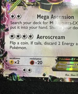 2015 Rayquaza EX #XY66 Pokemon TCG Promo EX Jumbo - Image 5