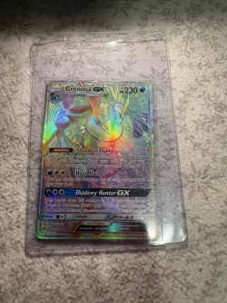 Greninja GX 133/131 Rainbow Secret Rare Pokemon 2018 Sun & Moon - Image 1