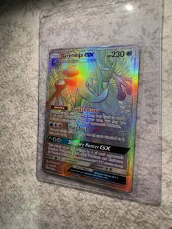Greninja GX 133/131 Rainbow Secret Rare Pokemon 2018 Sun & Moon - Image 2
