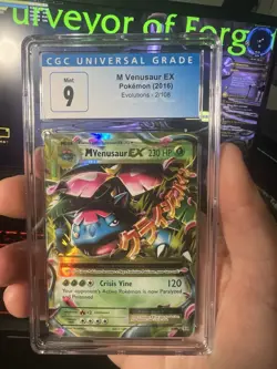 M Venusaur EX Pokemon (2016) Evolutions - 2/108 CGC 9 Mint - Image 1